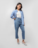 Calça Jeans Feminina Mom Cintura Alta