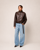 Jaqueta Bomber Couro