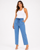 Calça Jeans Feminina Capri | Cintura Alta