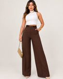 Calça Feminina Pantalona Alfaiataria