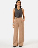 Calça Alfaiataria Pantalona Risca de Giz