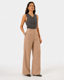 Calça Alfaiataria Pantalona Risca de Giz