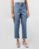 Calça Jeans Feminina Mom Cintura Alta
