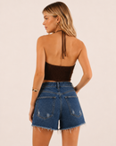 Short Jeans Feminino Denim