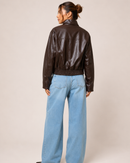 Jaqueta Bomber Couro