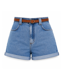 Short Jeans Mom Feminino Com Cinto