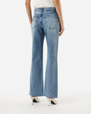 Calça Jeans Wide Leg Slim Com Brilho