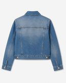 Jaqueta Cropped Feminina Jeans Azul