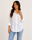 Camisa Feminina com Linho Manga Longa