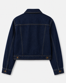 Jaqueta Cropped Feminina Jeans Com Bolsos