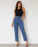 Calça Jeans Feminina Capri | Cintura Alta