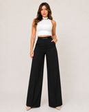 Calça Feminina Pantalona Alfaiataria