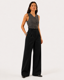 Calça Alfaiataria Pantalona Risca de Giz